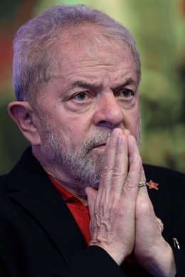 Former Brazilian President Luiz Inacio Lula da Silva, gestures during opening ce