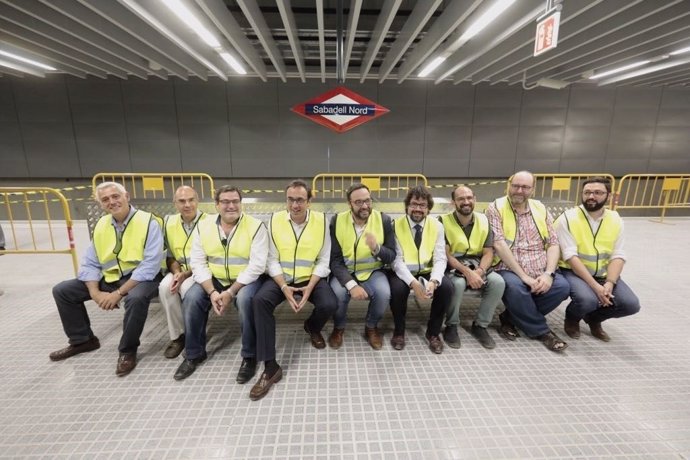 El conseller Josep Rull visita la estación de FGC de Sabadell Nord