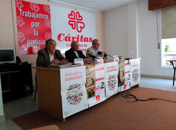 Rueda de prensa de Cáritas Diocesana de Santiago