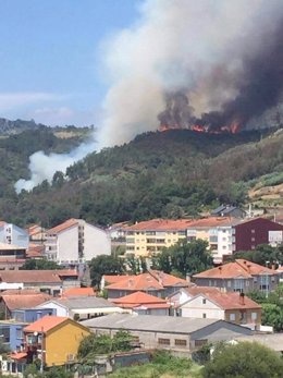 Incendio en Ourense