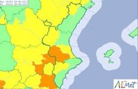 Aviso naranja por calor en Valencia y amarillo por tormentas en el noroeste de Castellón
