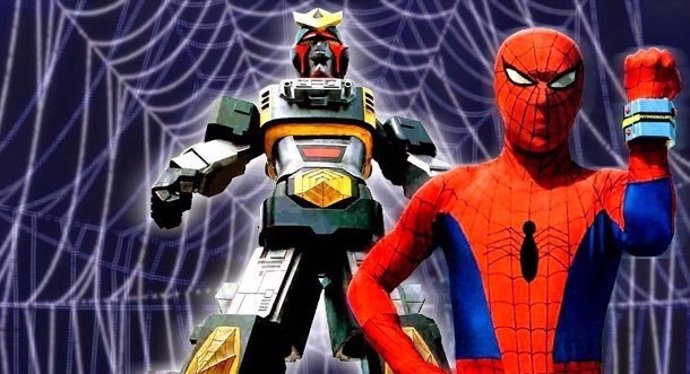 El Spider-Man japonés junto a su robot alienígena