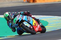 Morbidelli se lleva la pole de Moto2 en una sesión accidentada