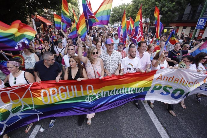 Manifestación del Orgullo de Andalucía 2017 en Sevilla