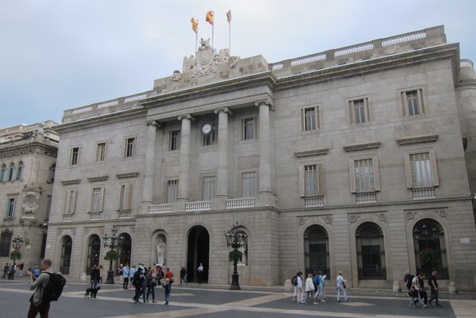 Fachada del Ayuntamiento de Barcelona