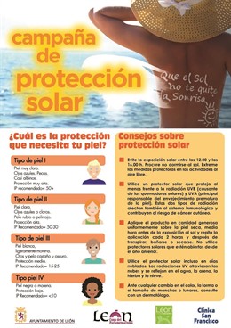 León.- Folleto informativo que se repartirá en León