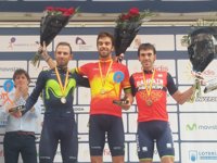 Jesús Herrada, campeón de España en ruta por delante de Valverde