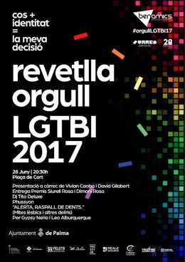 Cartel de la Revetlla del Orgullo LGTBI en Palma