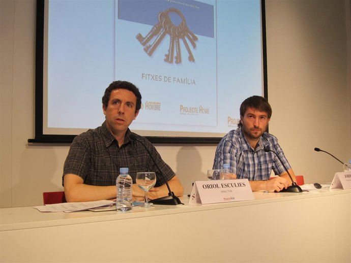 El dtor.De Projecte Home O.Escolies y el responsable de comunicación J.Feu