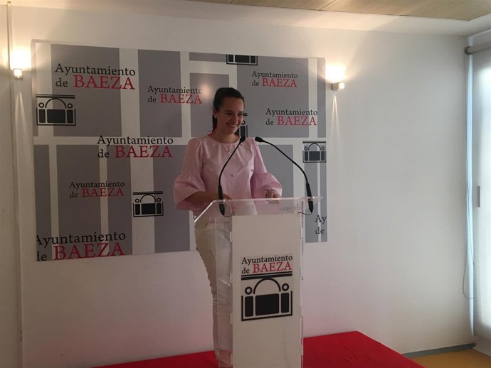 Rocío Poza durante la rueda de prensa