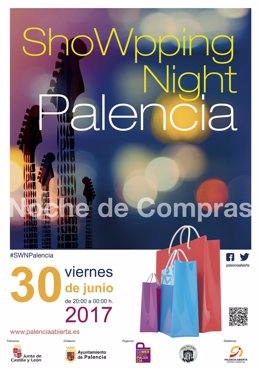 Cartel de la Showpping Night de Palencia 2017