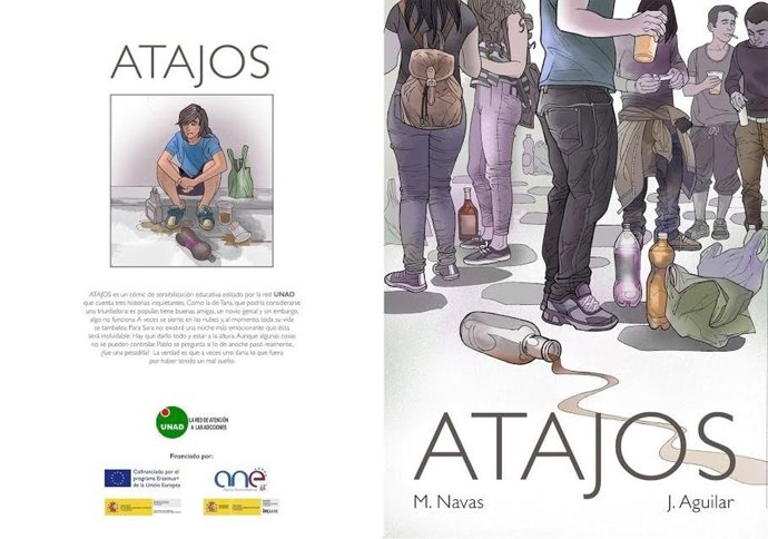 Portada del cómic 'Atajos', nuevo proyecto de la red de Atención a las Adiccione