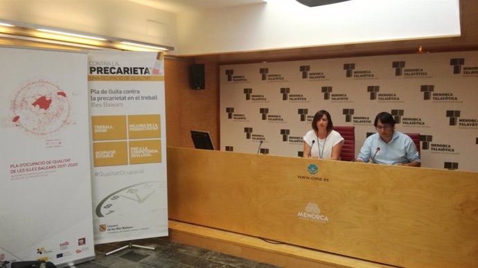 Negueruela y Salord presentan el Plan de Empleo de Calidad de Menorca
