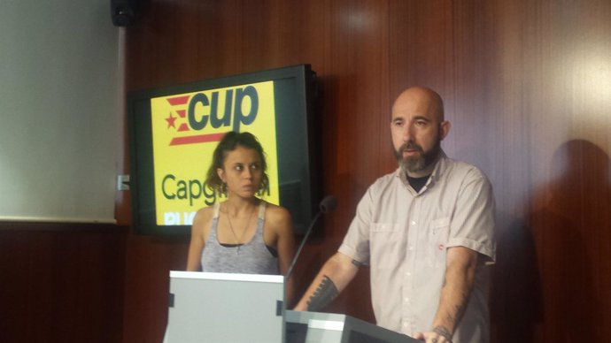 Maria Rovira y Josep Garganté (CUP)