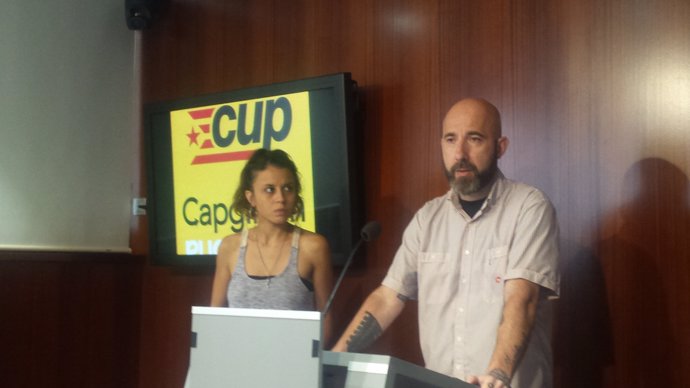 Maria Rovira i Josep Garganté (CUP)