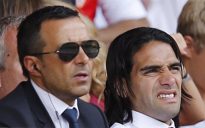 Radamel Falcao y Jorge Mendes 