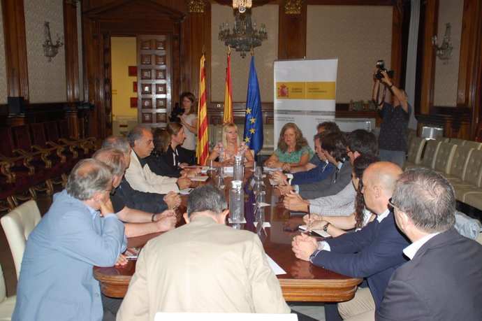 Reunión de Edullesa, sector frutícola y Subdelegación del Gobierno en Lleida
