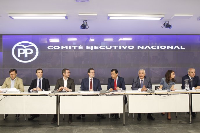 Rajoy preside la reunión del Comité Executivu Nacional del PP