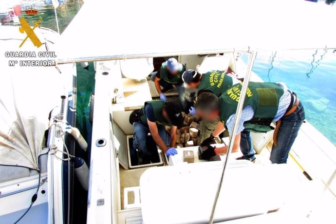 Hachís intervenido en embarcaciones de recreo en Almería