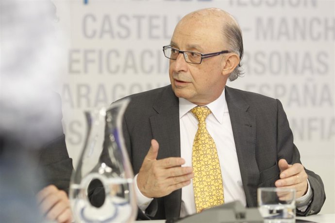 Cristóbal Montoro en la reunió del Comitè Executiu Nacional del PP