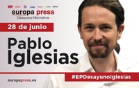 Aquí puedes ver la intervención completa de Pablo Iglesias en los Desayunos Informativos de Europa Press