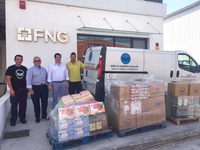 FNG entrega más de 800 kg de comida al Banco de Alimentos