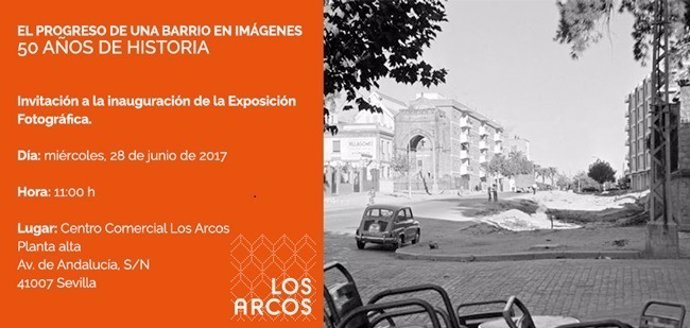 Invitación a la exposición 'El progreso de un barrio en imágenes'
