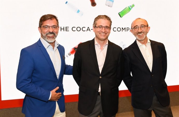 Rafael Urrialde, Pelayo Bezanilla i Juan José Litrán (Coca-cola Iberia)