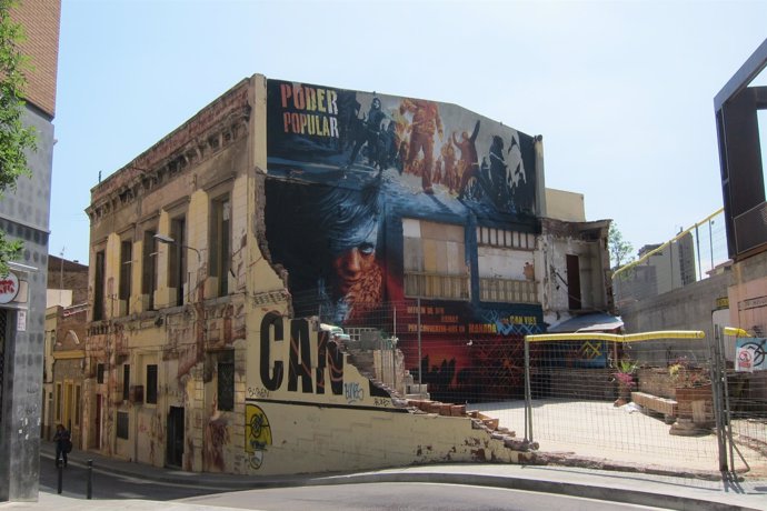 Centro 'okupado' Can Vies del barrio de Sants de Barcelona