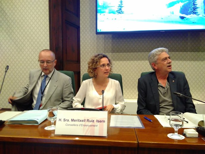 La consellera Meritxell Ruiz, en una compareixença al Parlament