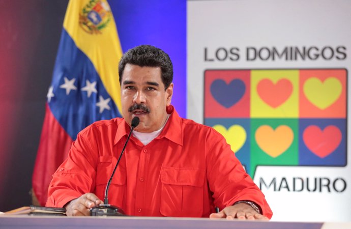 Venezuela's President Nicolas Maduro speaks during his weekly broadcast "Los Dom