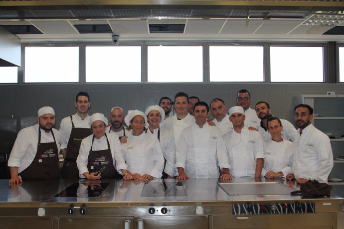 Algunos de los participantes en el curso de experto en cocina tecnológica