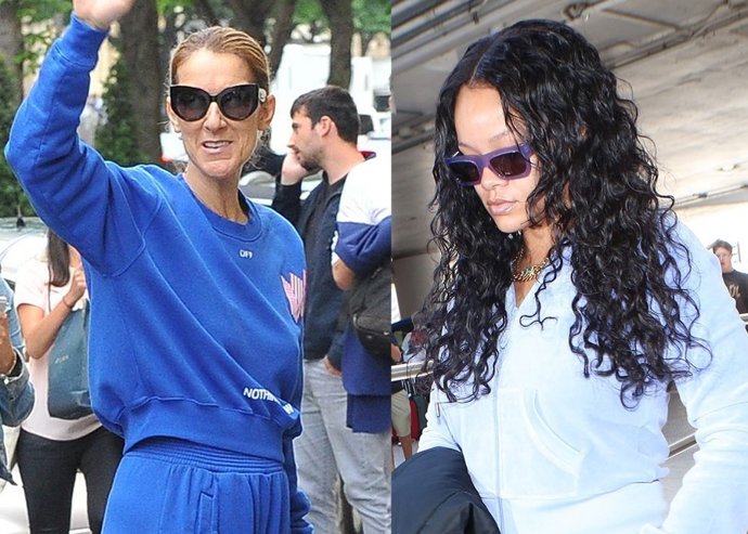 Céline Dion y Rihanna, dos divas unidas por el chándal