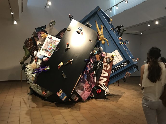 Instal·lació de Serafín Álvarez en la Fundació Joan Miró