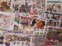 Donald Trump, las agresiones sexistas y la zonificación del euskera, en las pancartas de San Fermín