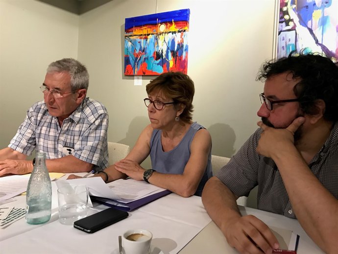 Josep Ribera, Gemma Masip (Prou Sal) i Daniel Barbé (Xarxa)