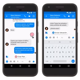 Sugerencias de M para Facebook Messenger