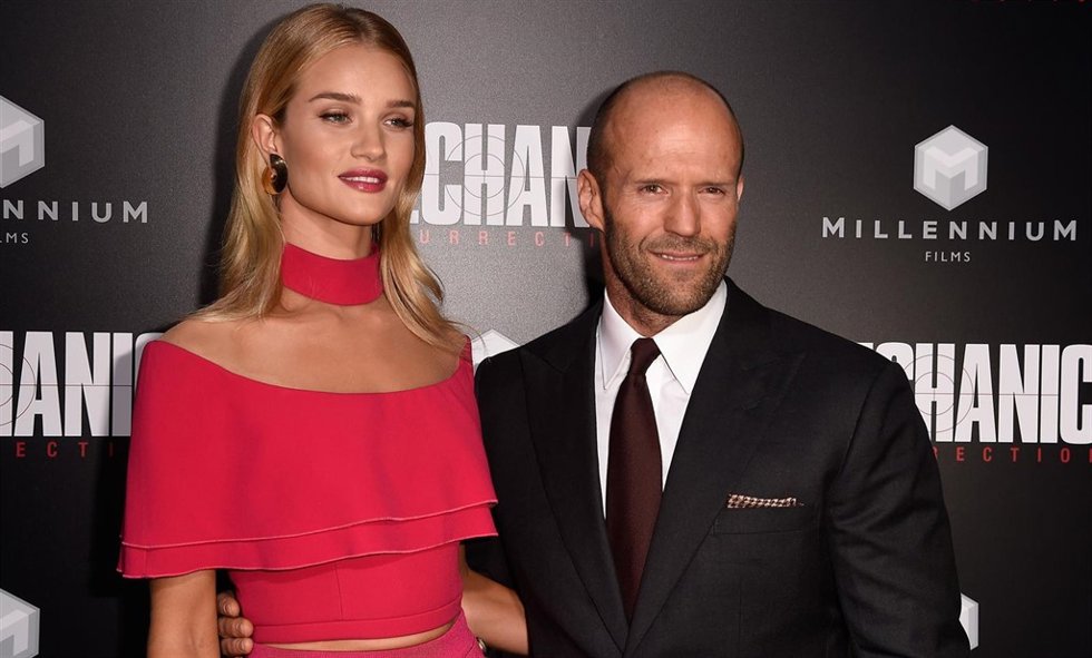 Rosie Huntington-Whiteley y Jason Statham