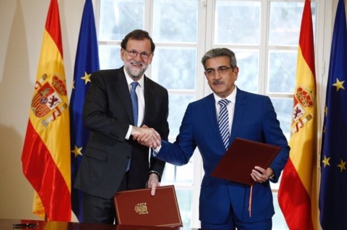 Mariano Rajoy y Román Rodriguez, acuerdo presupuestos Nueva Canarias