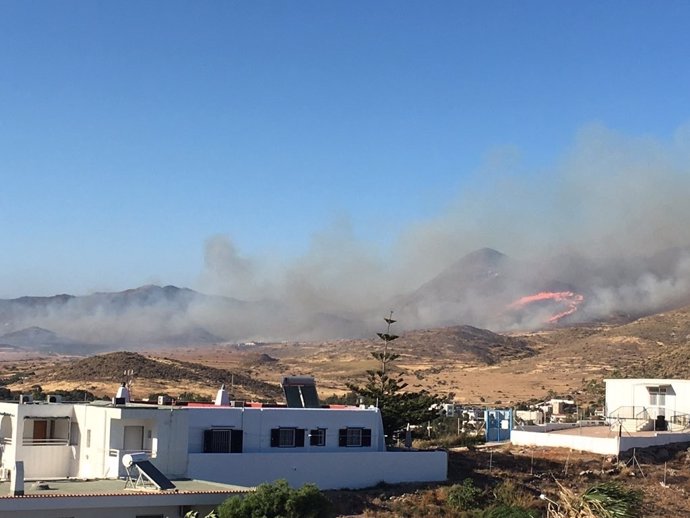 Incendio en Cabo de Gata