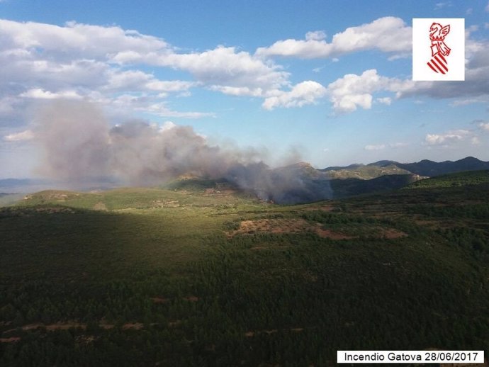 Incendio en Gátova (Valencia)