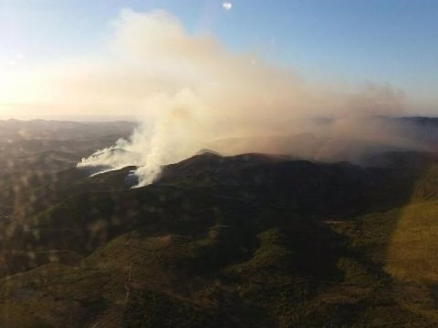 Imagen del incendio de Gátova