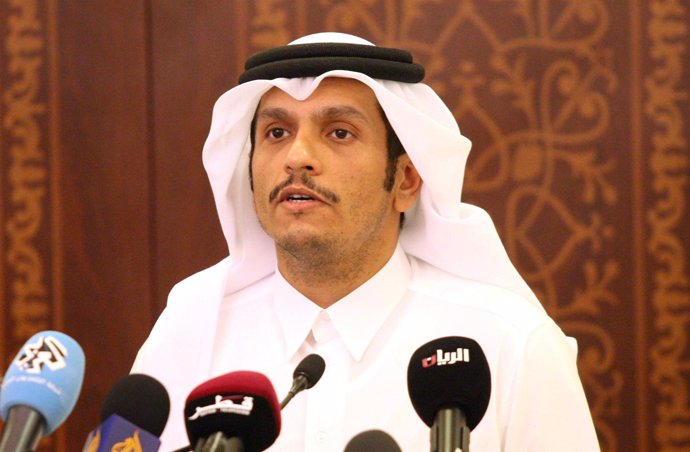 El ministro de Exteriores de Qatar Mohamed bin Abdulrahman al Zani