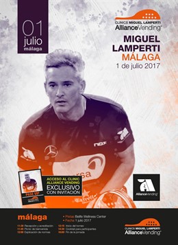 El clinics de Miguel Lamperta llega por primera vez a Málaga.