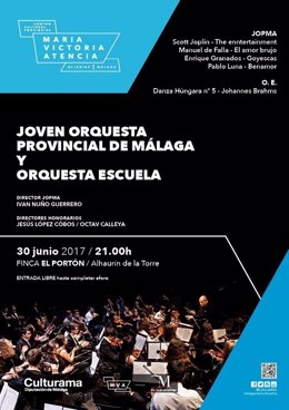 Jopma orquesta escuela málaga diputación cartel verano