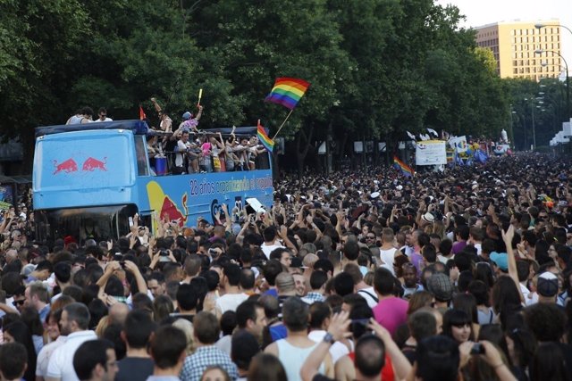 Fiesta del orgullo gay, imagen de archivo
