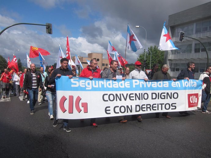 Protesta de CIG Seguridade             