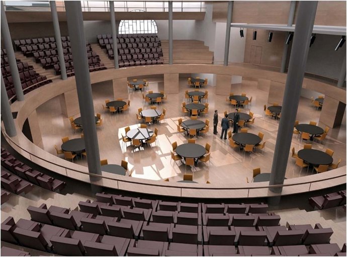 Previsualització del paranimf de l'Escola Industrial de Barcelona