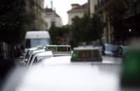 Los taxistas vuelven a manifestarse en Madrid para reclamar a Fomento medidas frente a las VTCs