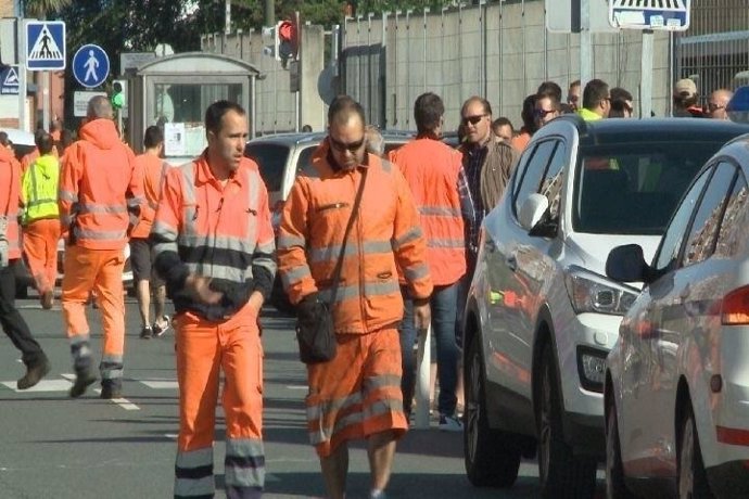 Estibadores vasco secundan la jornada de huelga